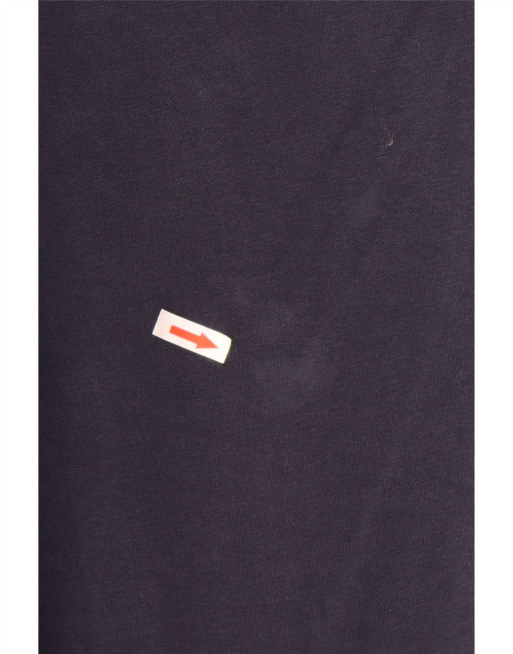 Pantaloni da tuta da uomo Adidas medi in cotone blu navy