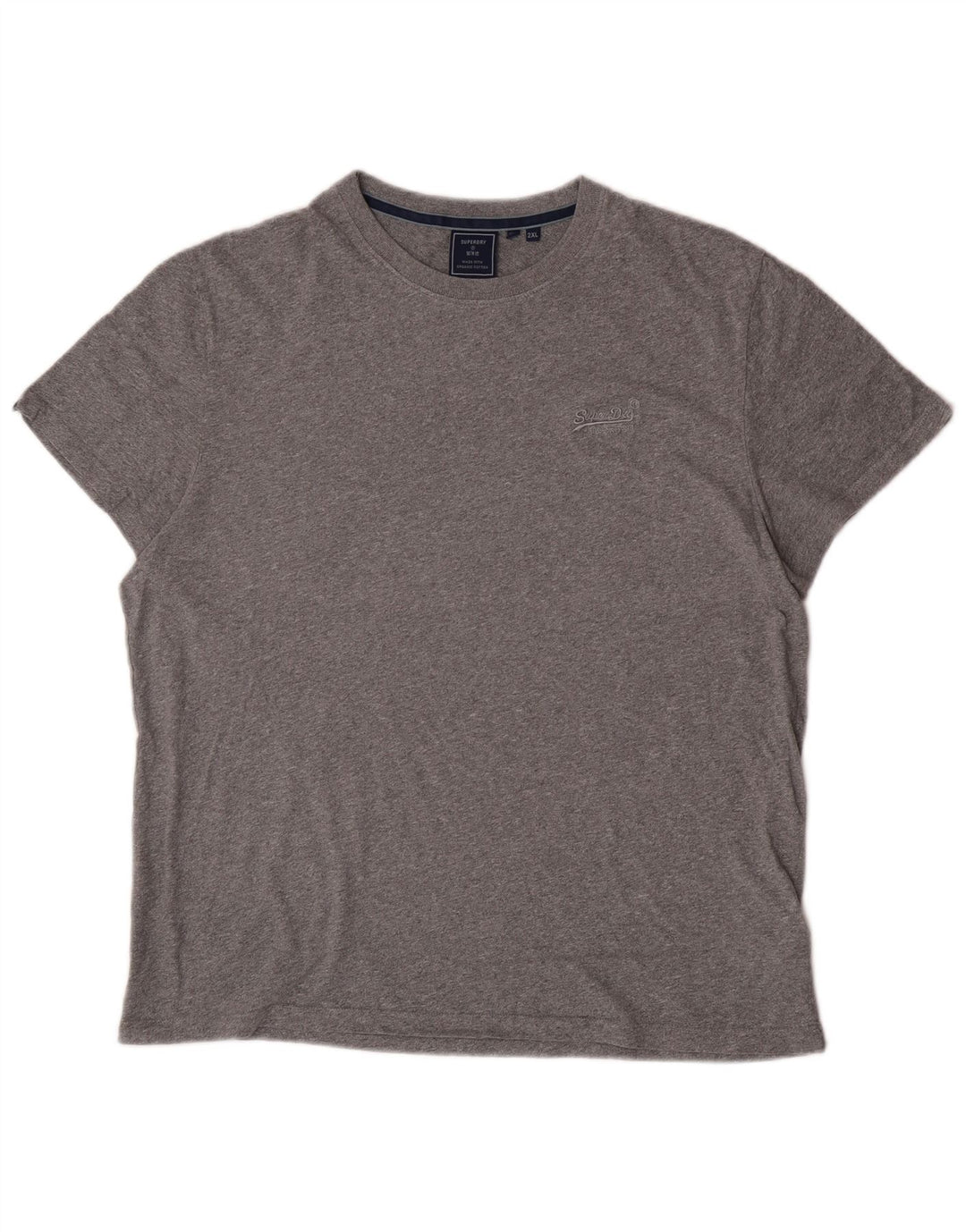 T-shirt da donna Superdry Top 2XL in cotone grigio