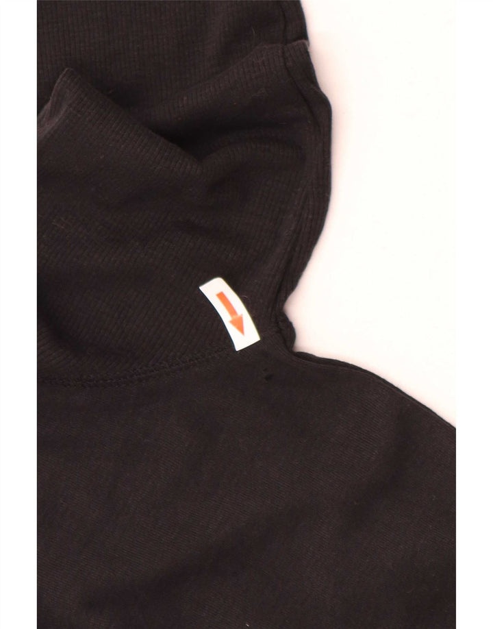 Maglione maglione a collo alto Marks & Spencer da donna UK 10 piccolo nero