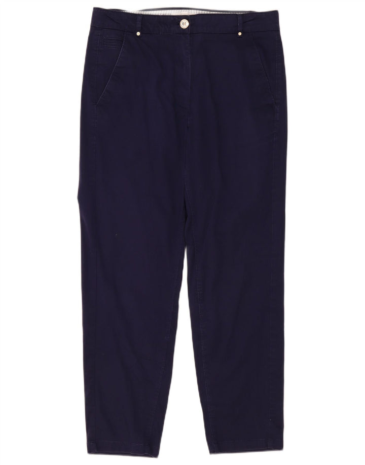 Pantaloni chino da donna Marks & Spencer UK 12 medi W32 L28 Blu navy