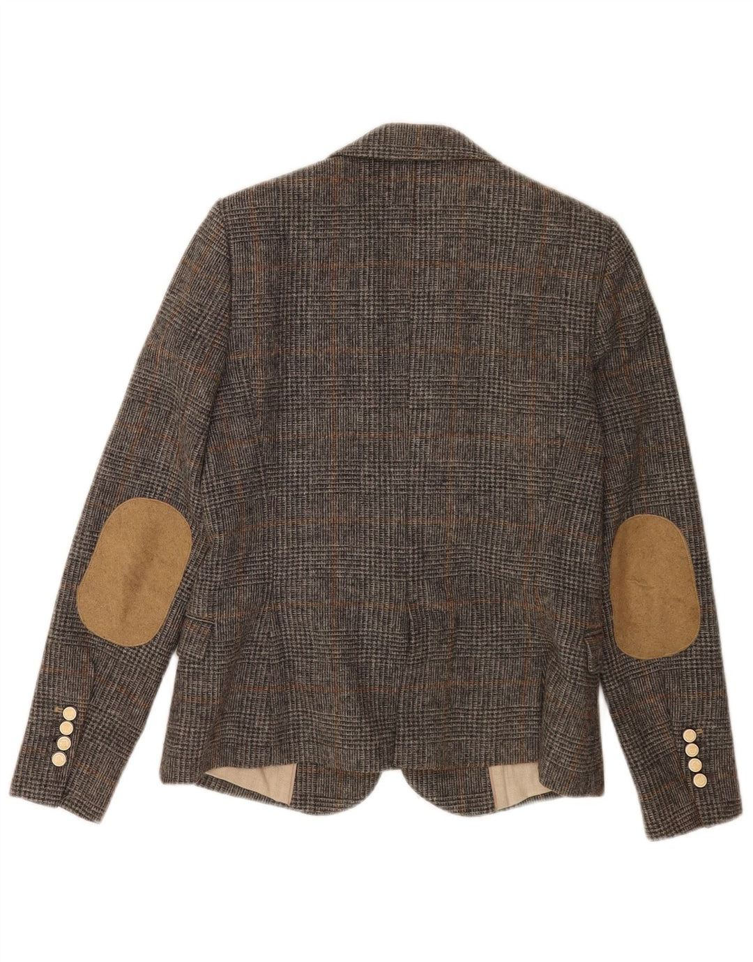 Giacca blazer a 1 bottone da donna Zara UK 12 grigio medio a quadri