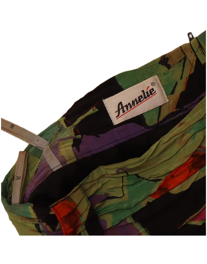 Gonna a tubino vintage da donna con motivo astratto EU 38 media W28 multicolore