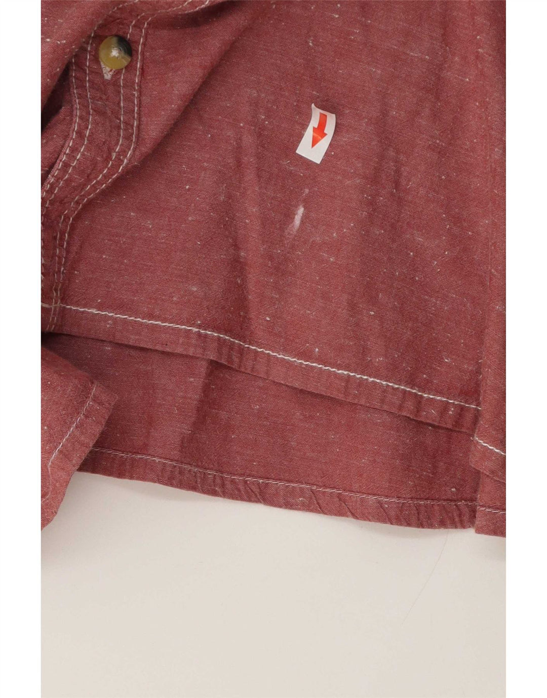 Camicia a maniche corte da uomo Weird Fish XL in cotone rosa