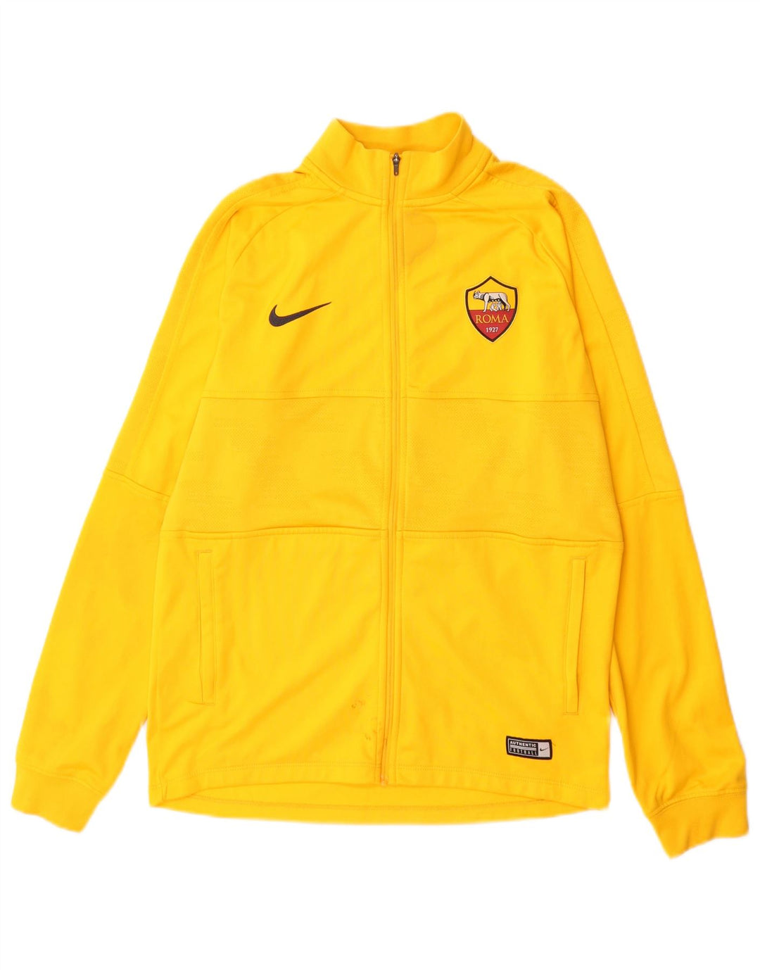 Giacca da tuta grafica da ragazzo Nike Roma Roma 13-14 anni XL poliestere giallo