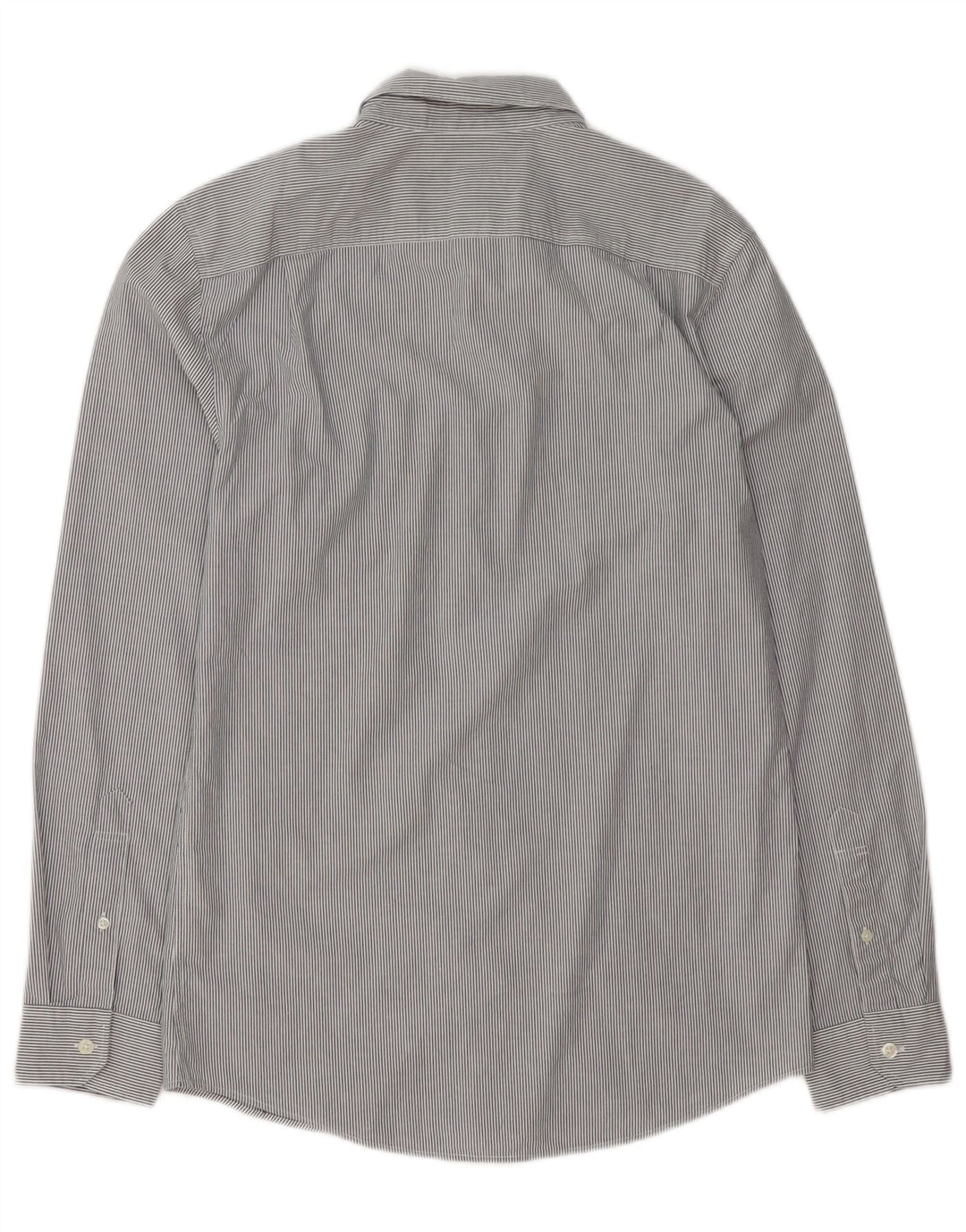 Camicia da uomo Classic Fit Jack Wills piccola in cotone gessato grigio
