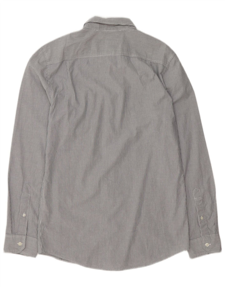 Camicia da uomo Classic Fit Jack Wills piccola in cotone gessato grigio