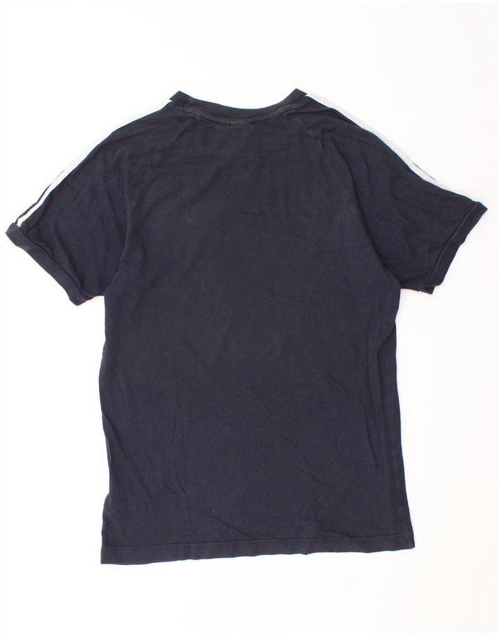 T-shirt Adidas da uomo Top Small in cotone blu navy
