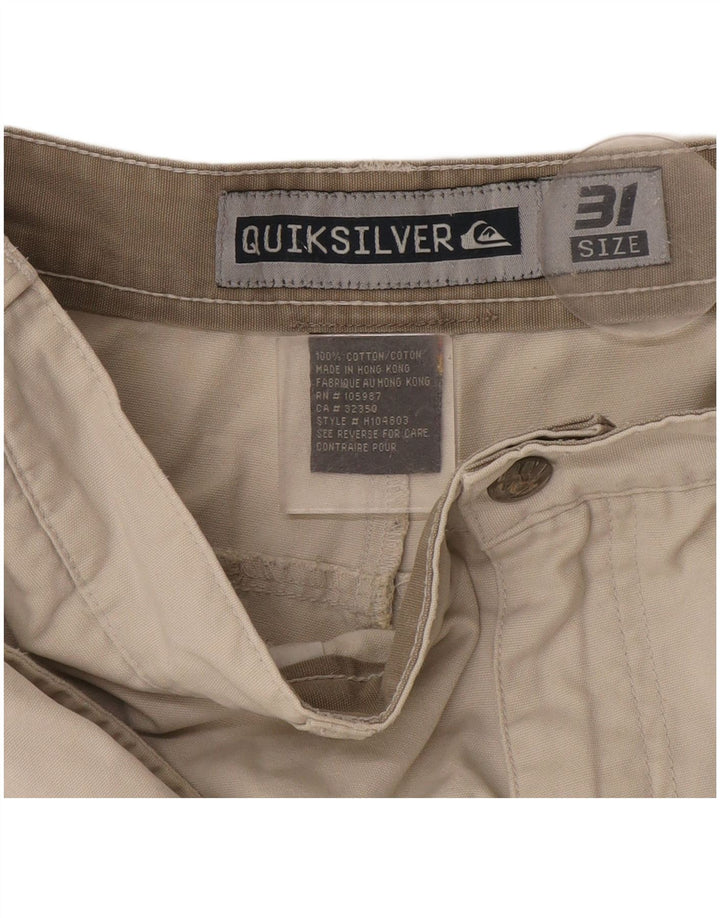 Pantaloncini cargo da uomo Quiksilver W31 cotone beige medio
