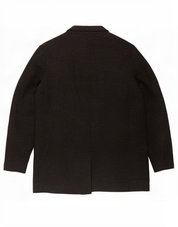 Zara Womens Open Blazer Jacket UK 14 Large Black
