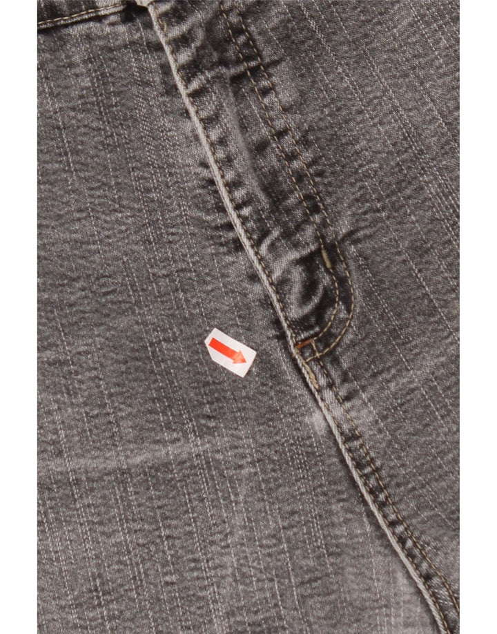 MARKS & SPENCER Jeans dritti elasticizzati da donna UK 16 Large W32 L30 Grigio