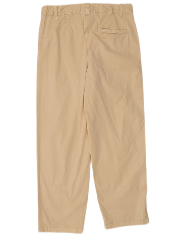 Pantaloni chino dritti da donna Marks & Spencer UK 12 medi W30 L27 Beige