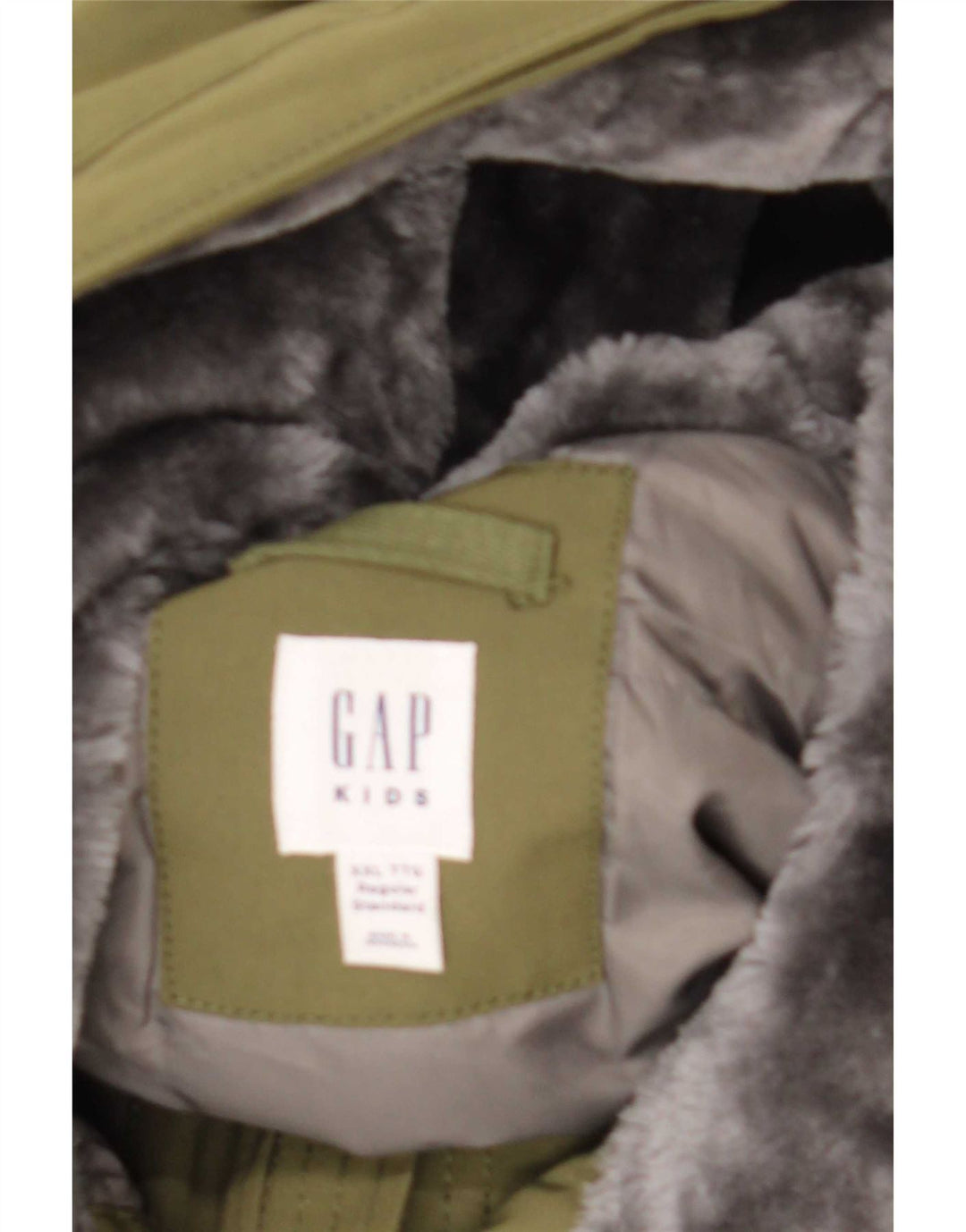 Giacca Parka con cappuccio da bambino Gap 13-14 anni Poliestere kaki