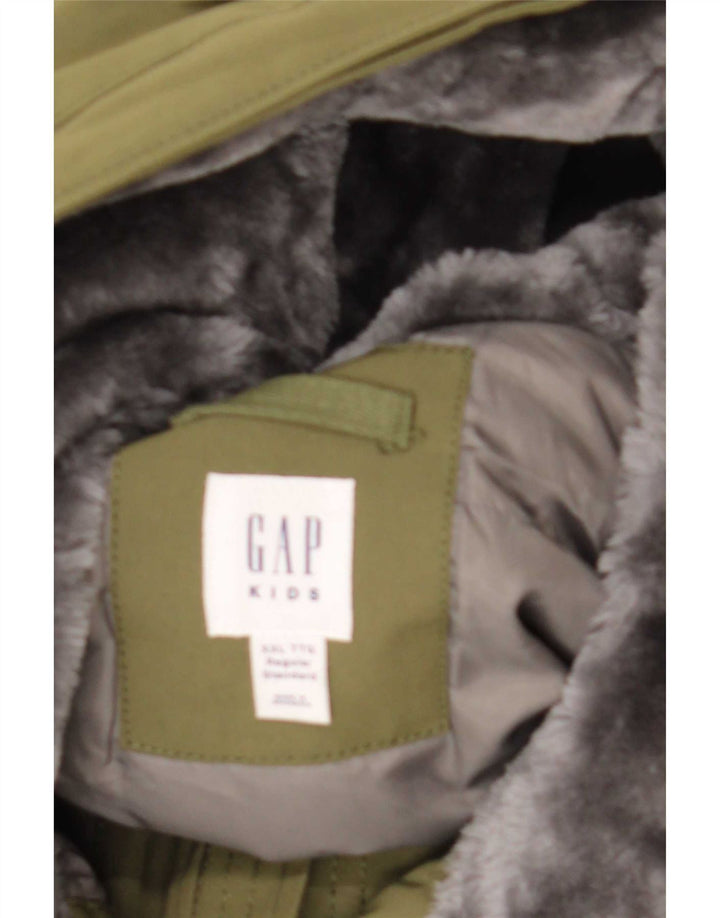 Giacca Parka con cappuccio da bambino Gap 13-14 anni Poliestere kaki