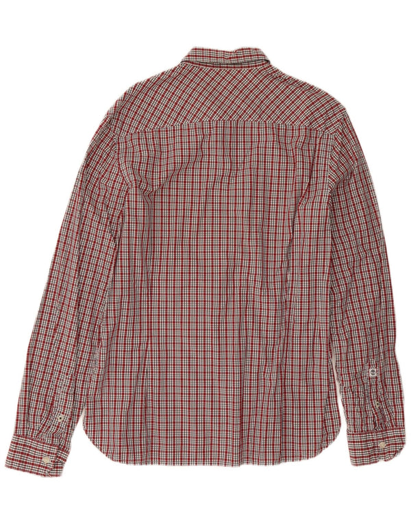 Camicia da uomo Timberland in cotone a quadri rossi grandi