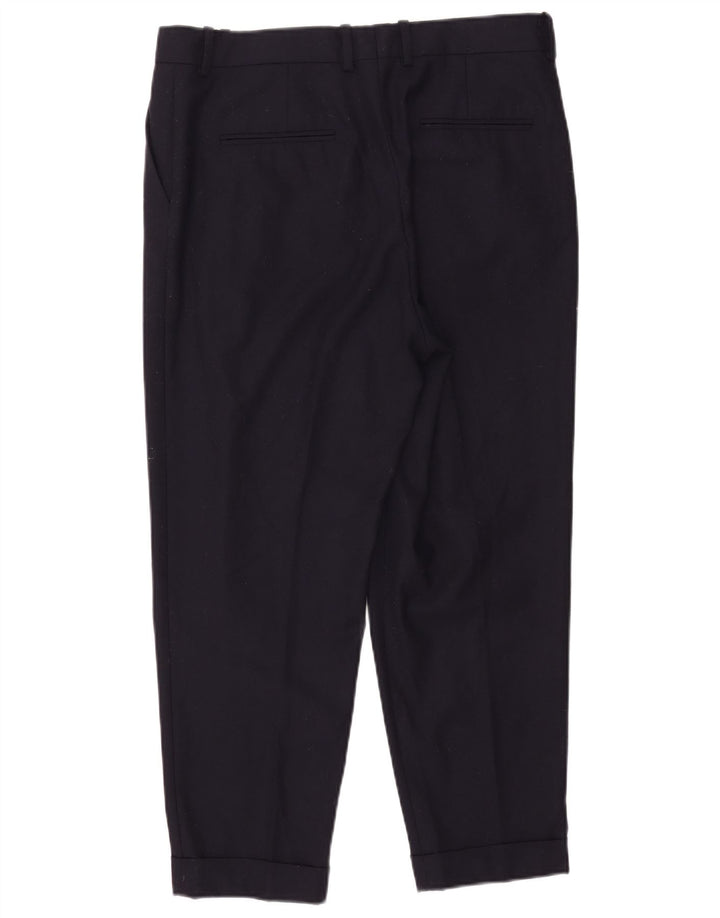 Pantaloni cropped con pegging da donna Cos EU 40 Medium W36 L25 Lana blu navy