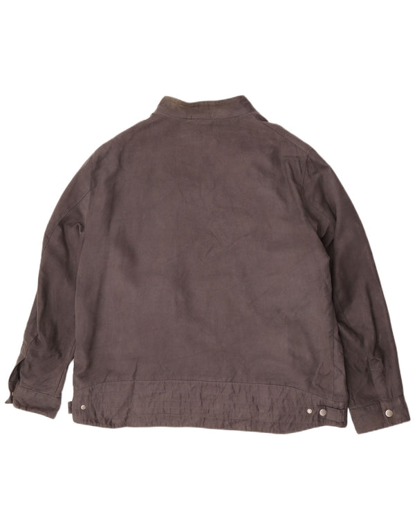 Giubbotto bomber da uomo Marks & Spencer UK 46 3XL Poliestere grigio
