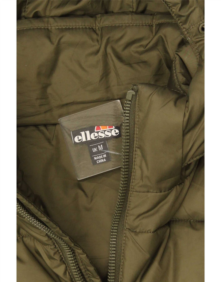 Giacca imbottita con cappuccio da uomo Ellesse UK 38 Poliestere verde medio