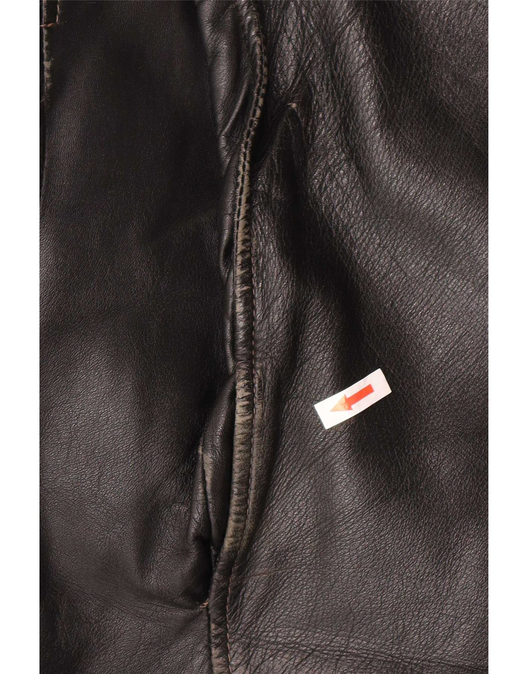 Giacca in pelle vintage da uomo UK 40 grande nera