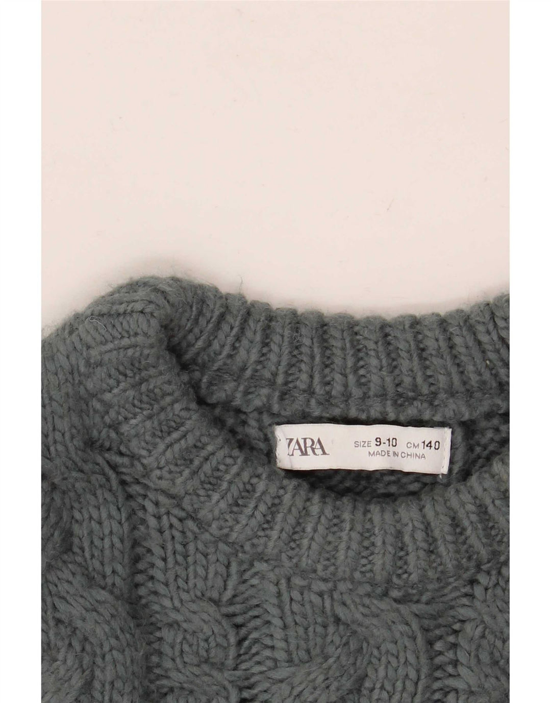 Maglione girocollo per ragazze Zara 9-10 anni Grigio