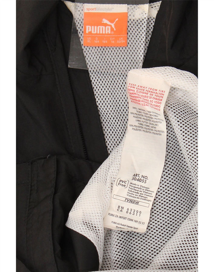 Giacca da tuta da ragazzo Puma 13-14 anni XL Poliestere color block nero