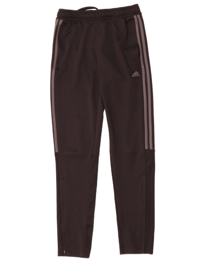 Pantaloni della tuta Adidas Aeroready da ragazzo 13-14 anni in poliestere nero