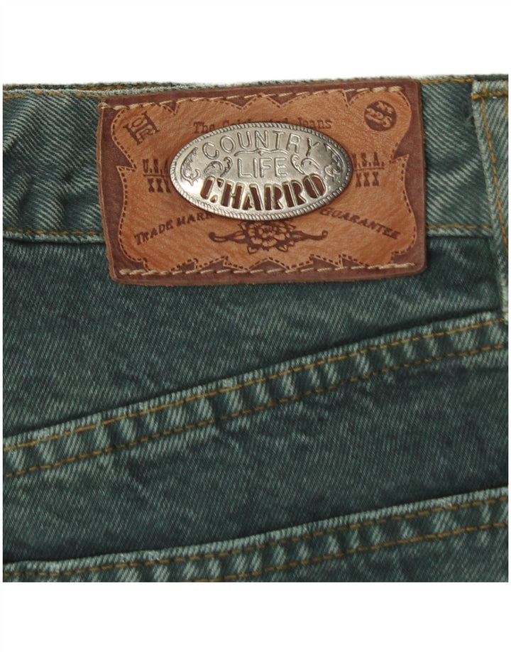 EL CHARRO Jeans dritti da donna W31 L31 cotone verde