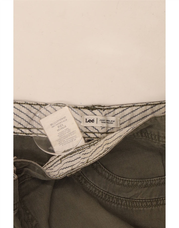 Pantaloncini cargo da donna LEE US 12 Large W32 cotone kaki