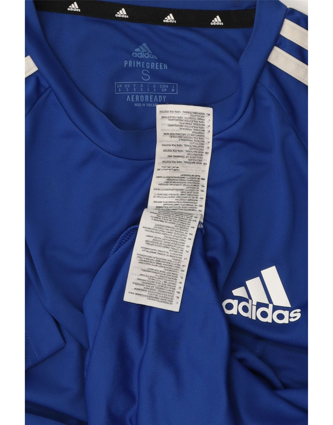 T-shirt ADIDAS Climalite da uomo piccola in poliestere blu