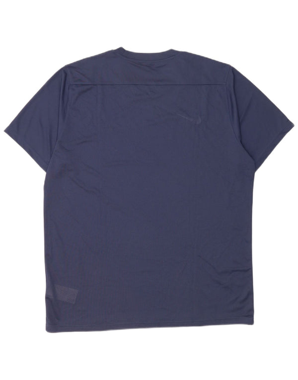 T-shirt da uomo Nike Dri Fit Top 2XL poliestere blu navy