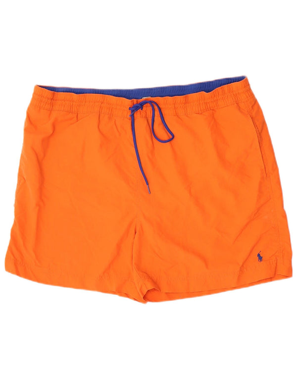 Polo Ralph Lauren Pantaloncini da bagno da uomo XL in nylon arancione