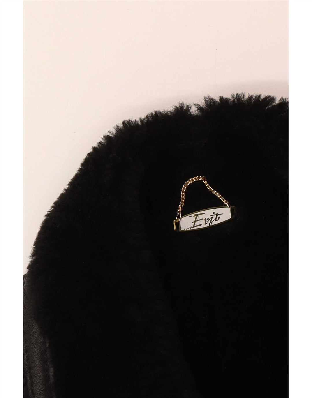 Giacca in shearling vintage da uomo UK 44 2XL Shearling nero