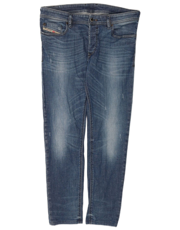 Jeans uomo Diesel Thanaz Slim W34 L30 cotone blu