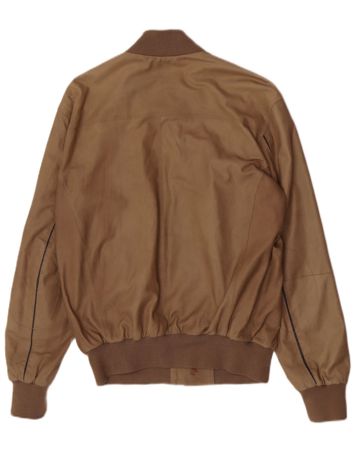 Giubbotto bomber in pelle da uomo Mabrun IT 54 2XL Pelle marrone