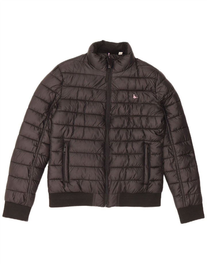 Giacca imbottita da donna Jack Wills UK 10 piccola in poliestere nero