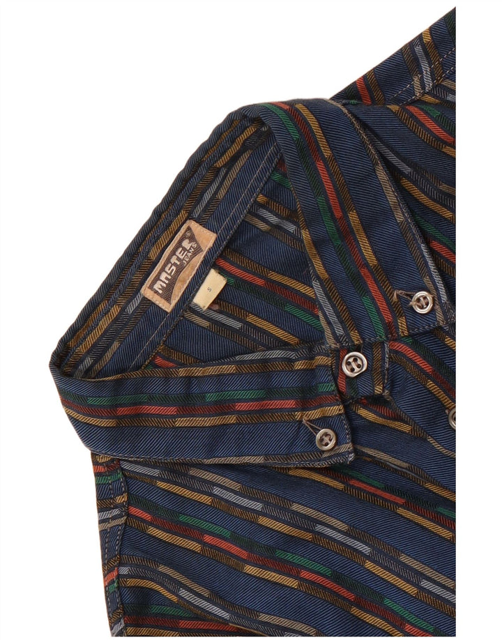 Camicia da uomo in flanella Master piccola a righe blu