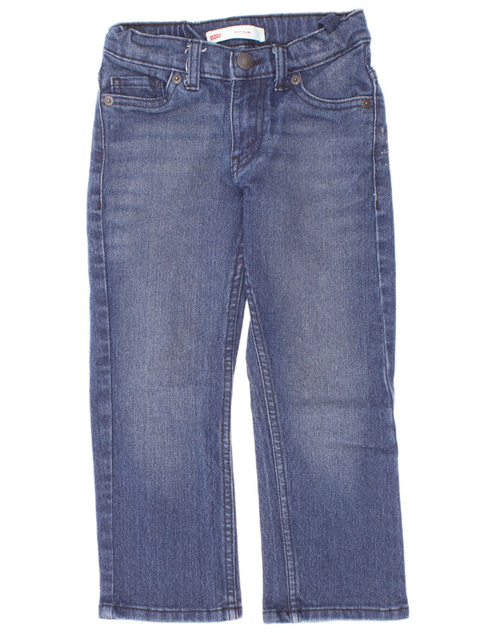 Levi's Boys 511 Slim Jeans 3-4 anni W20 L18 Blu Cotone