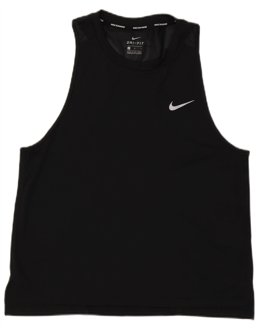 Canotta Nike Dri Fit da donna UK 14 grande poliestere nero