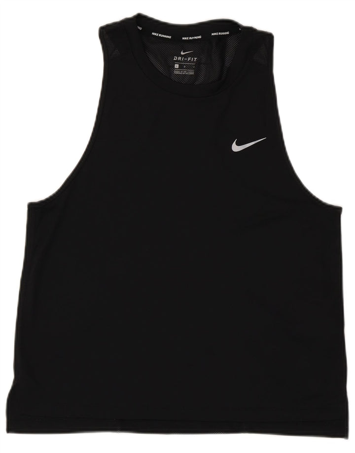 Canotta Nike Dri Fit da donna UK 14 grande poliestere nero