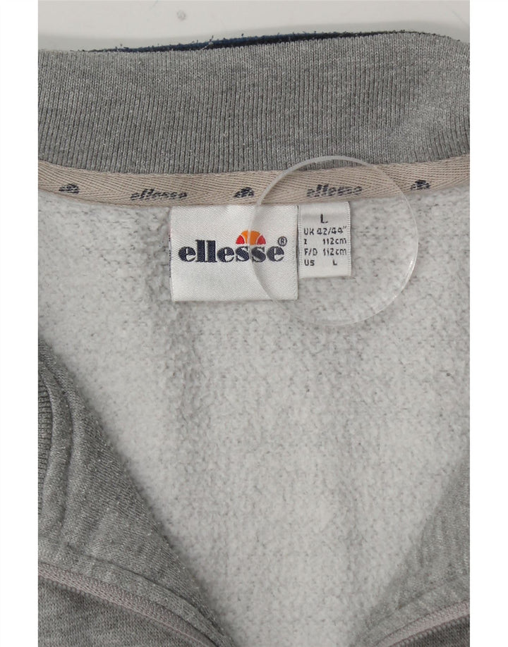 Giacca da tuta da uomo ELLESSE UK 42/44 Large Grey Colourblock