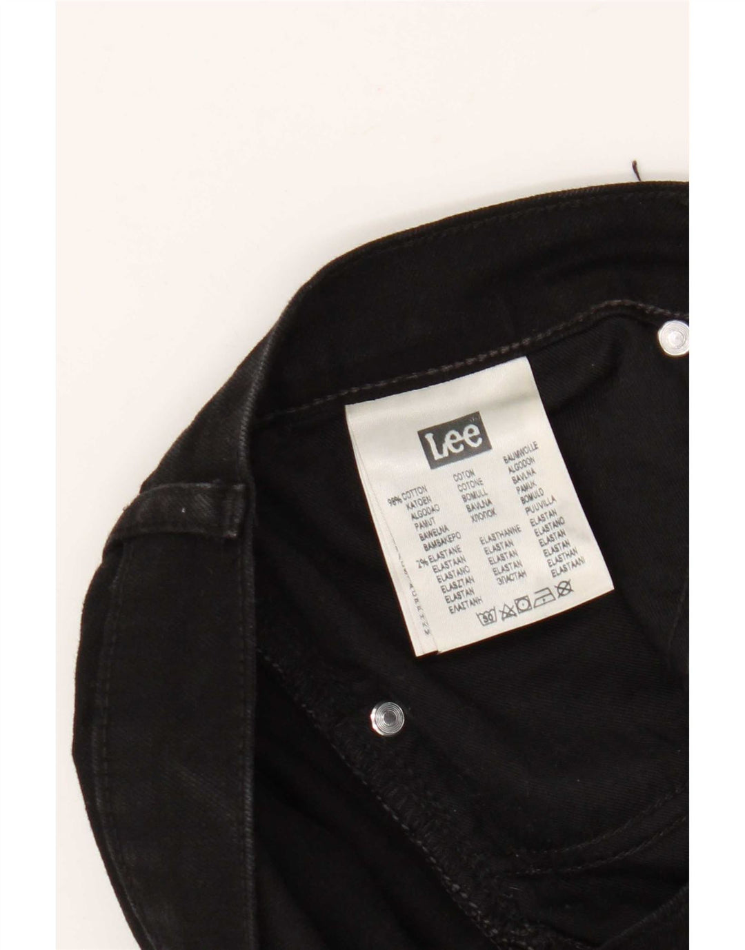 Jeans dritti da uomo Lee Brooklyn W34 L32 cotone nero