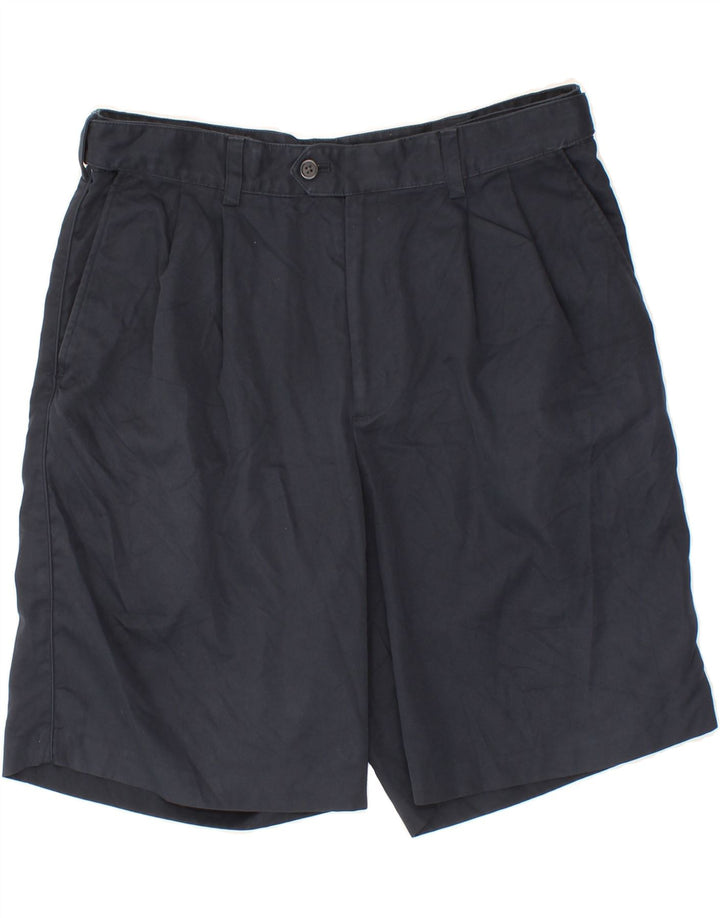 IZOD Mens Chino Shorts W34 Large Navy Blue Polyester Vintage Izod and Second-Hand Izod from Messina Hembry 