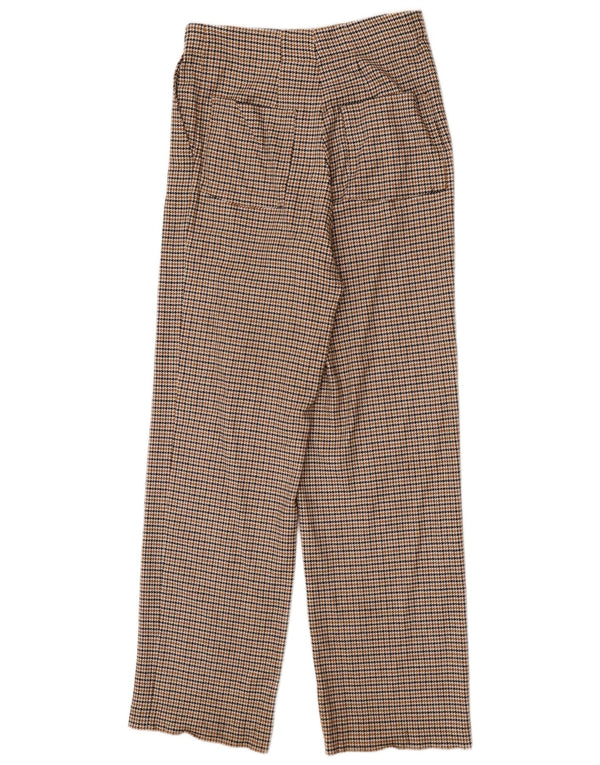 Pantaloni chino da donna Massimo Dutti EU 42 Large W32 L32 pied de poule marrone