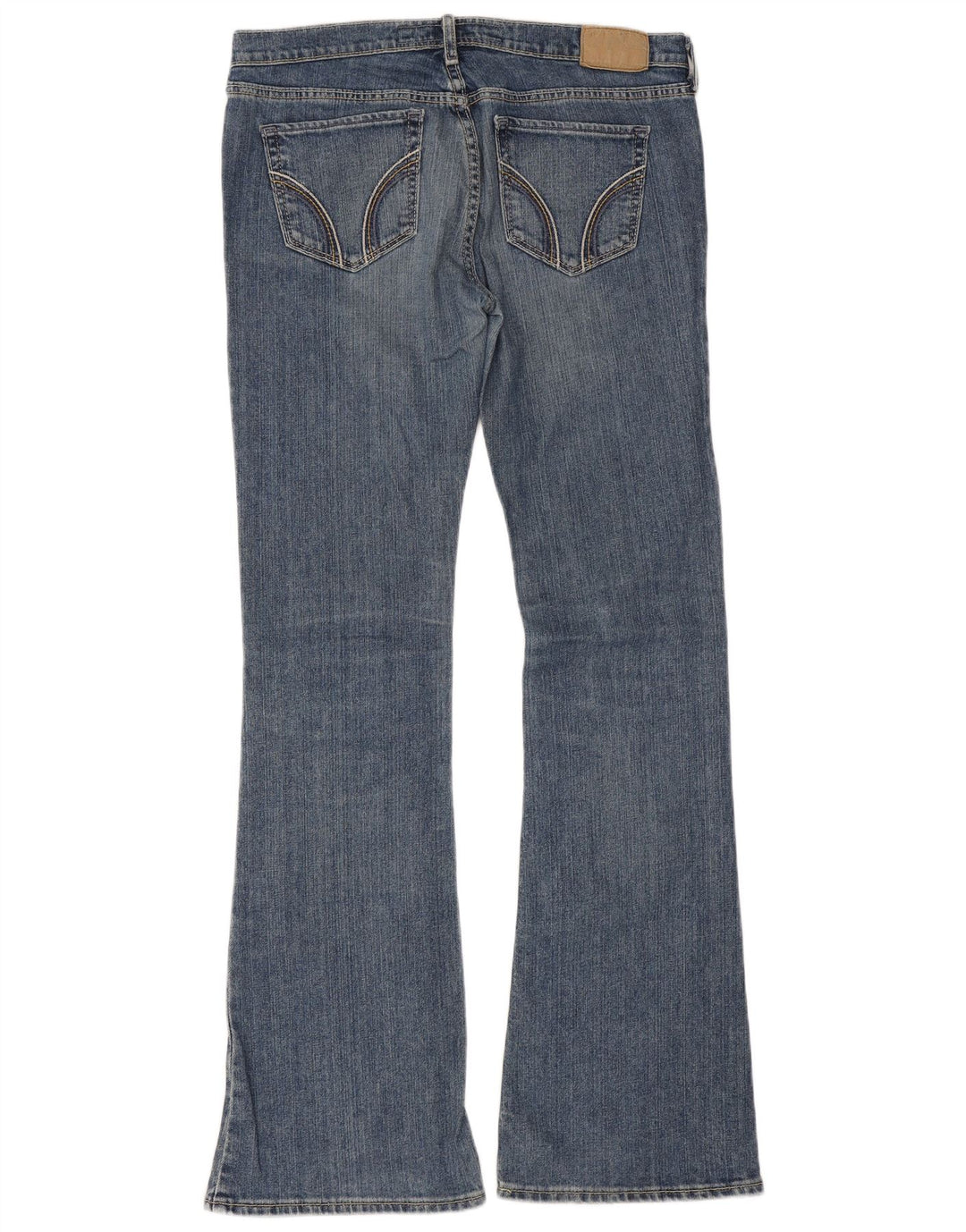 Jeans svasati Hollister da donna US 3 piccoli W30 L31 cotone blu