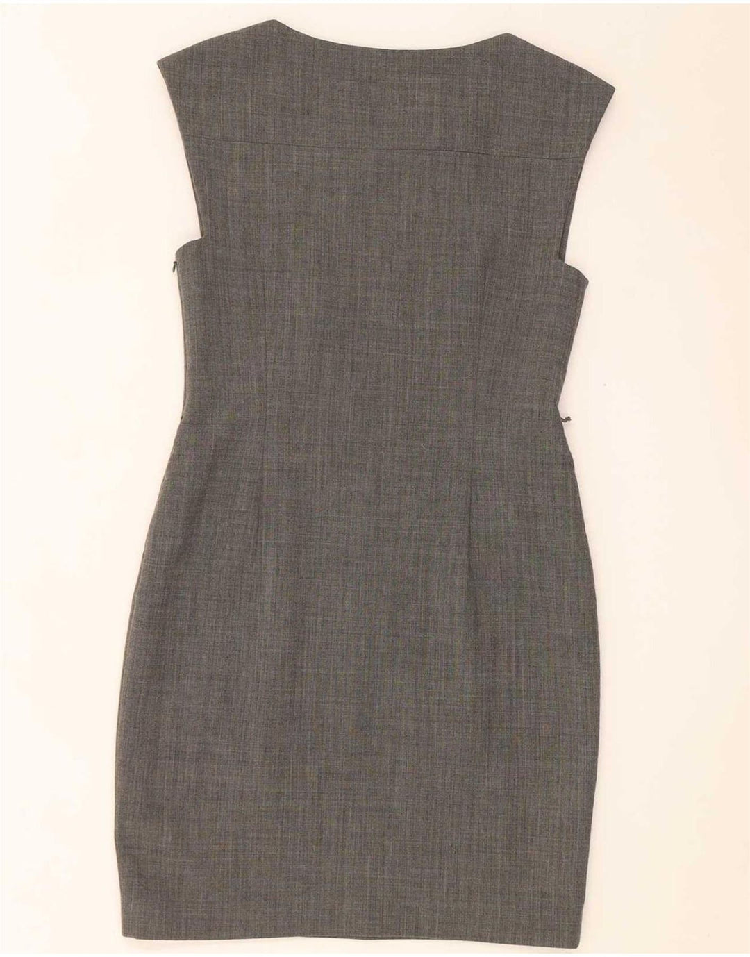 Ted Baker Abito tubino senza maniche da donna taglia 2 piccolo poliestere grigio