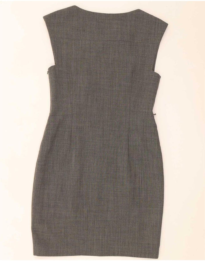 Ted Baker Abito tubino senza maniche da donna taglia 2 piccolo poliestere grigio