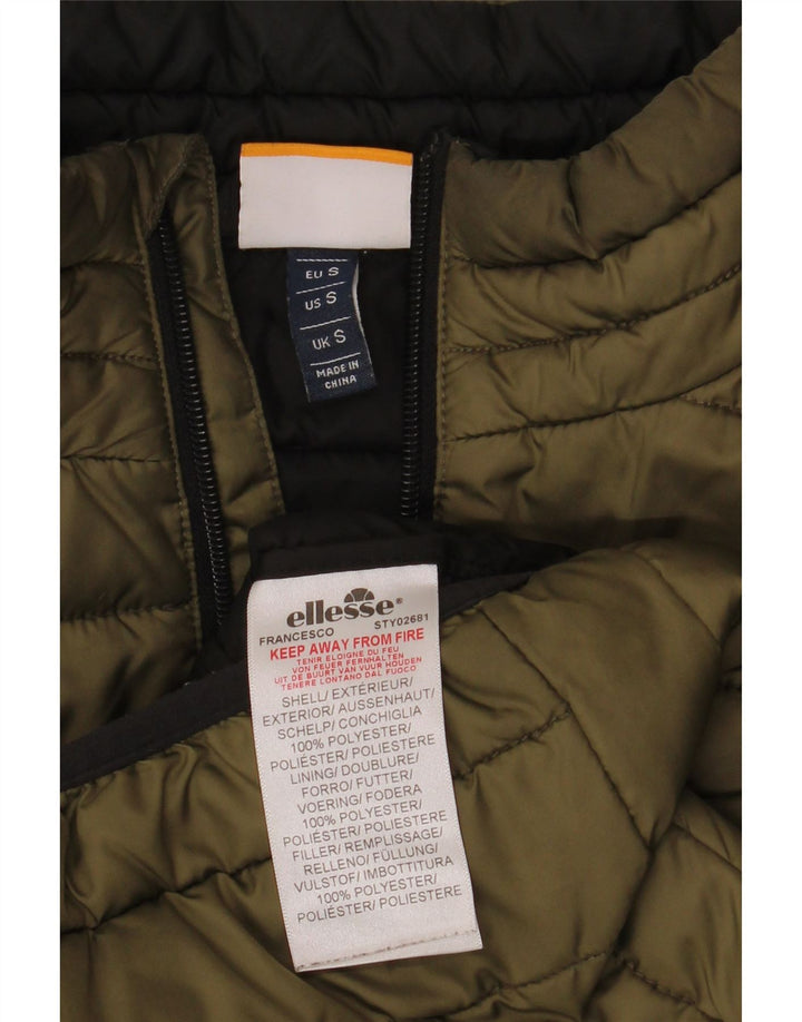 Giacca imbottita da uomo Ellesse UK 36 Small Khaki Poliestere