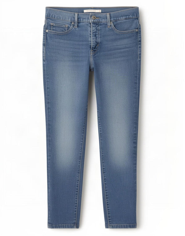 Jeans skinny modellanti crop 311 da donna Levi's W29 L25 cotone blu