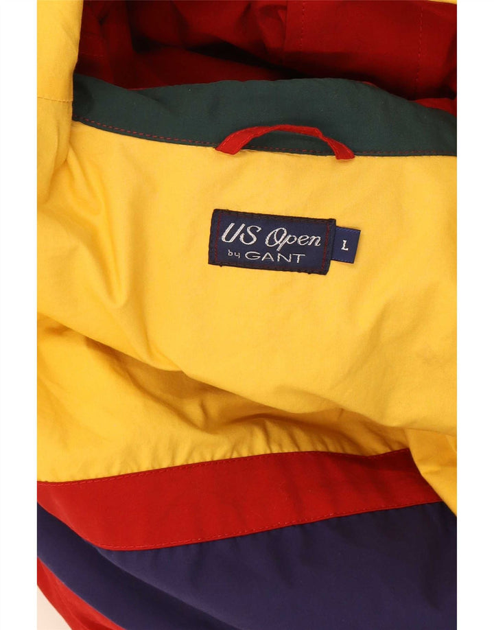 Giacca a vento da uomo Gant UK 40 Large rossa in poliammide