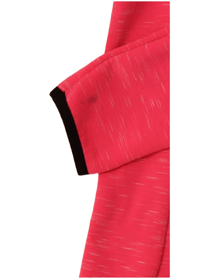 Maglione con cappuccio e zip grafica da donna SUPERDRY UK 10 piccolo rosa screziato