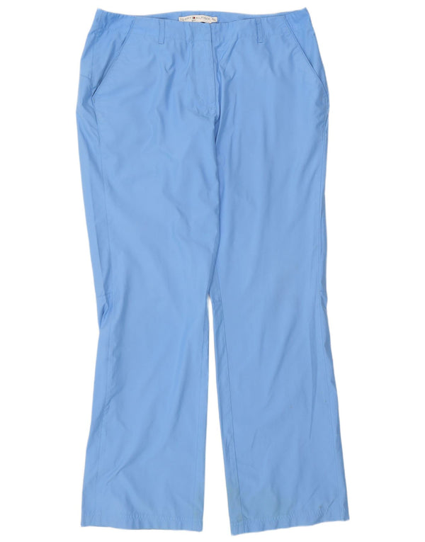 Pantaloni chino bootcut da golf da donna Tommy Hilfiger XL W36 L31 poliestere blu